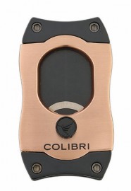 Colibri S-Cut Cigar Cutter Brushed Rose Gold & Black Blades