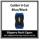 Colibri V-cut Cigar Cutter Black & Blue