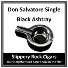 Don Salvatore Single Black Ceramic Cigar Ashtray 