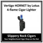 Vertigo HORNET by Lotus 4-flame Cigar Lighter Black